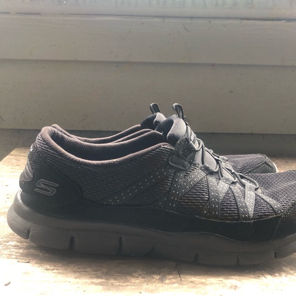 Skechers 22823 Womens Gratis Strolling Black Casual Shoes Sneakers Size 10 - Picture 10 of 11